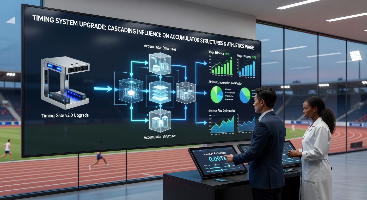 Accumulator bet structures visualized on athletics wagering dashboards with timing data overlays